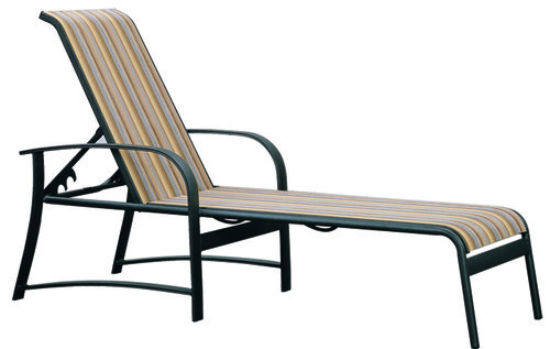 Martinique Sling Adjustable Chaise With Woven Bucket