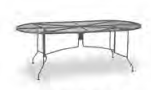 42" x 84" Oval Micromesh Dining Table