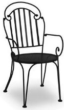 Sannibel Cafe Chair with Arms-Micro Mesh Seat