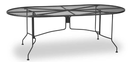 42" x 84" Oval Regular Mesh Dining Table