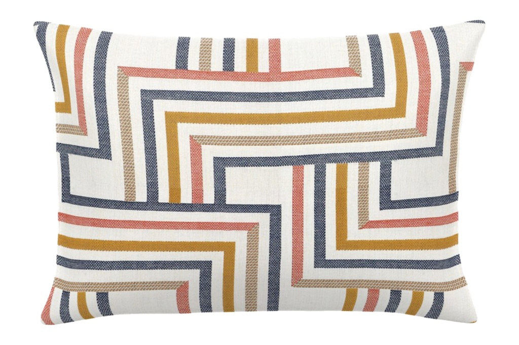 Linework Sunrise Lumbar Pillow