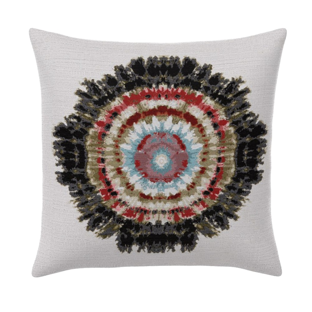 Sunburst Bonfire/Canvas Black 22" Pillow