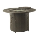 Mayfair 54" Round Counter Height Enclosed Gas Fire Pit Table