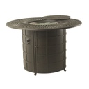 Mayfair 54" Round Counter Height Enclosed Gas Fire Pit Table