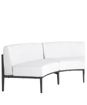 Santa Barbara Aluminum Sectional Curved Corner