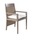 Savannah Aluminum Extended Back Arm Chair