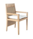 Savannah Teak Extended Back Arm Chair