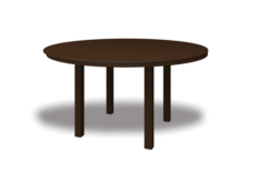 64" Round Balcony Height Table