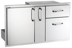 AOG 18" x 36" Door with Double Drawer & Platter Storage