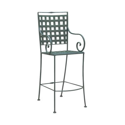 Sheffield Stationary Armless Bar Stool with Optional Cushion