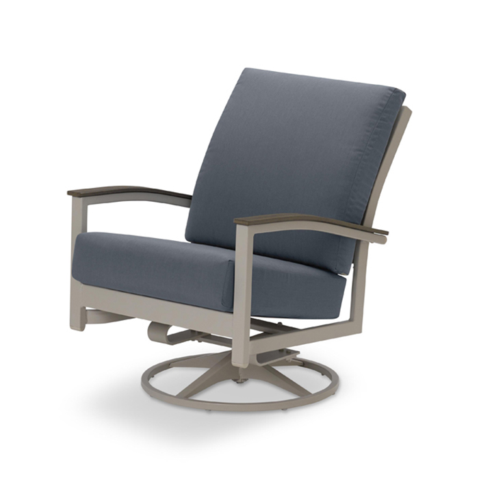 Bazza Cushion Swivel Rocker w/Polymer Arms