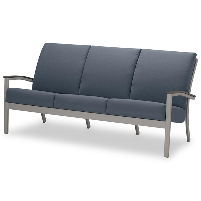 Bazza Cushion Three-Seat Sofa w/Polymer Arms