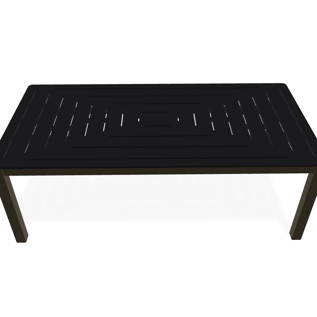 42" x 84" Rectangular MGP Dash Top Table w/Hole