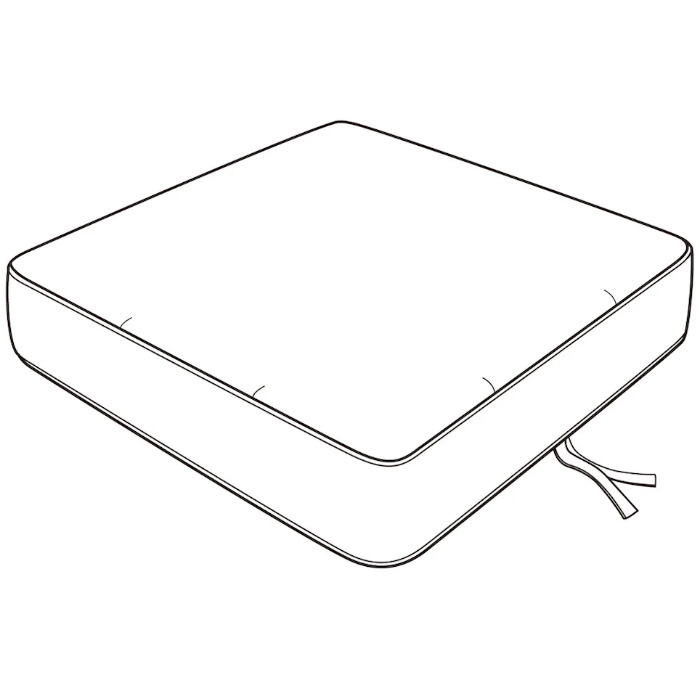 Estate Series Ottoman Replacement Cushion for Mayfair, Cedar, & Stratford