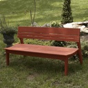 Behren's Four Seat Bench with Back