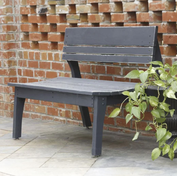 Behren's Three Seat Bench with Back