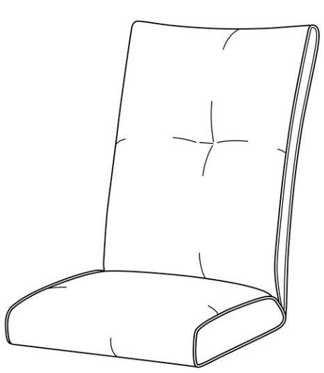 Full Cushion Dining Chair Replacement Cushions for Santa Barbara