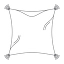 Lily Hive 20" x 20" Tasseled Fiber Throw Pillow