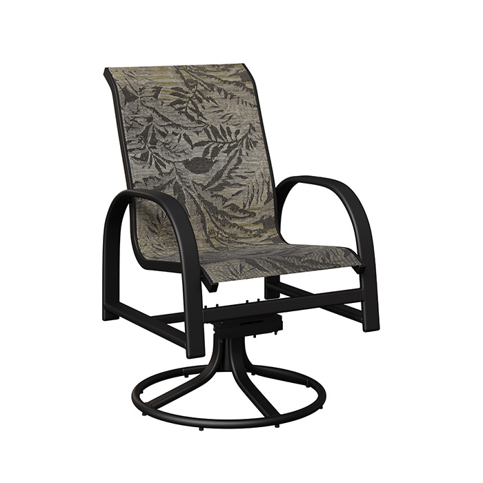 Murphy High-Back Sling Swivel Rocker Dining Chair