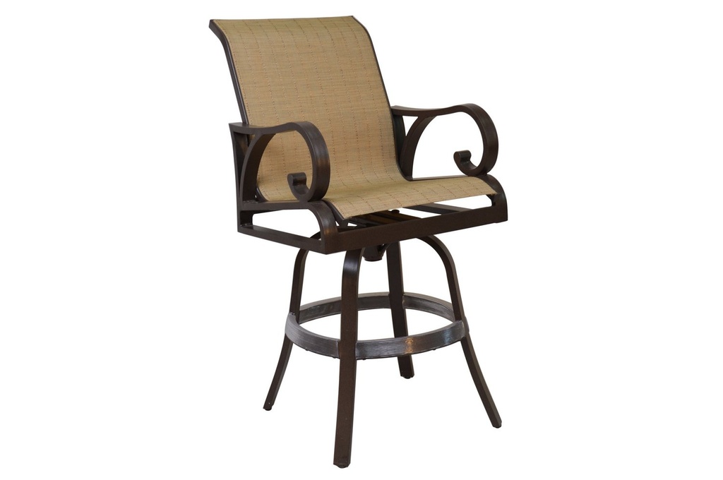 Key Largo Swivel Bar Chair w/ Padded Sling