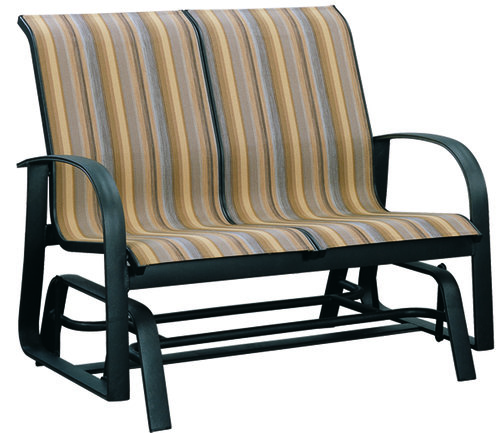 Martinique Double Glider with Woven Bucket