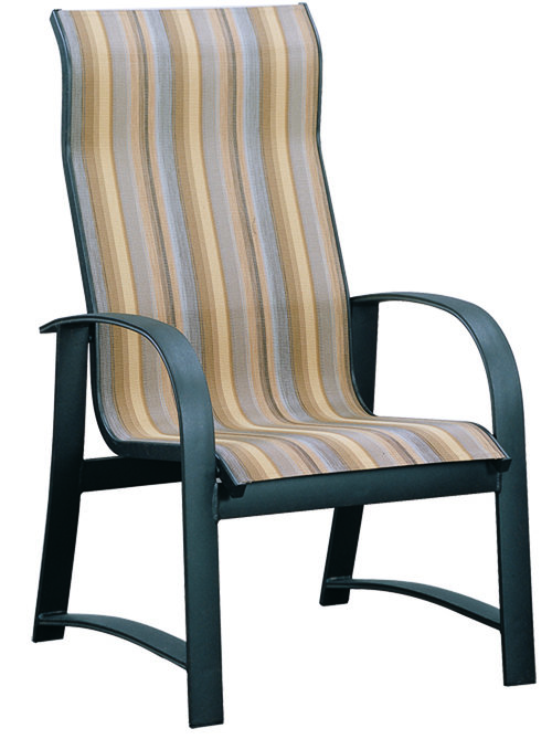 Martinique High Back Dining Chair with Padded Sling
