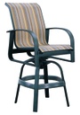 Martinique Swivel Bar Chair With Padded Sling