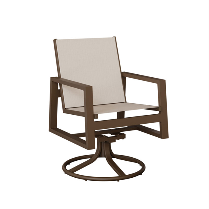 Vida Sling Swivel Rocker Dining Chair