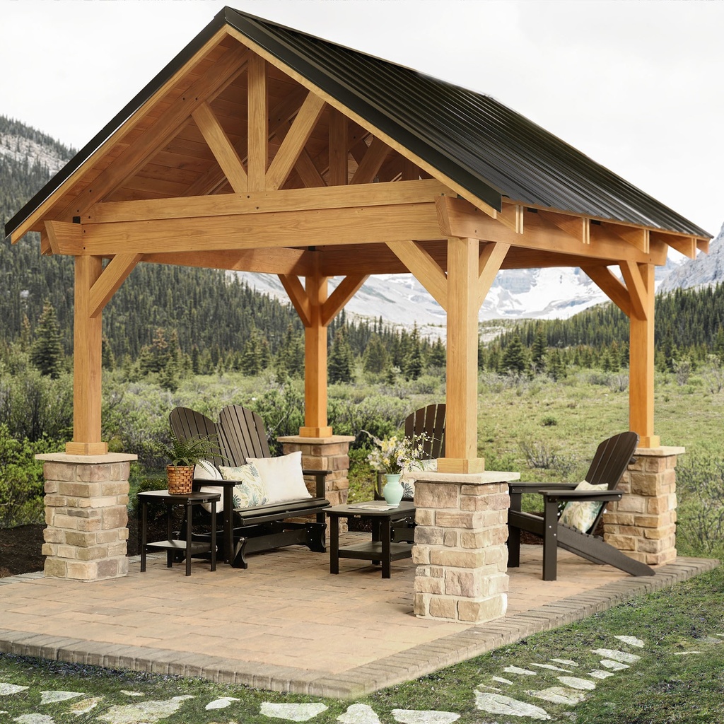 Breckenridge Wood Pavilion 14' x 24'