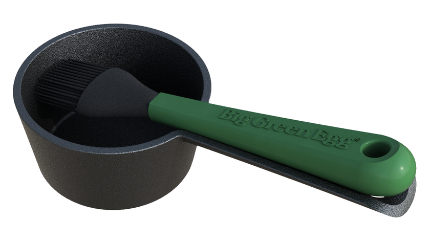 Cast Iron Sauce Pot w/ Basting Brush