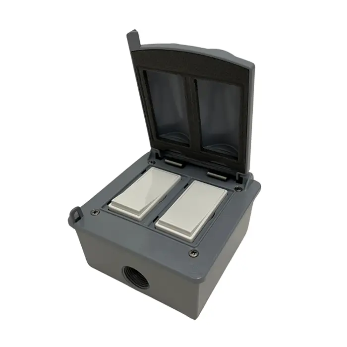 Bromic Heating Manual Dual 20 AMP Switch 120 - 277V Outdoor Kit