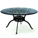 Tuscany 54" Round Inlaid Lazy Susan Dining Table