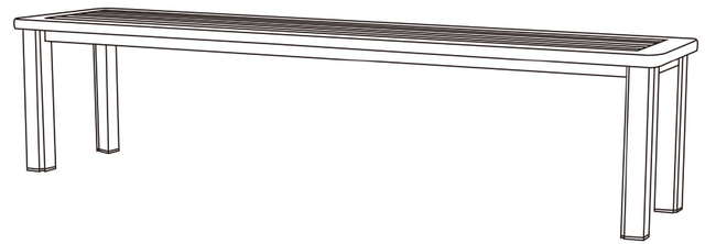 Dominion 16" x 70" Bench