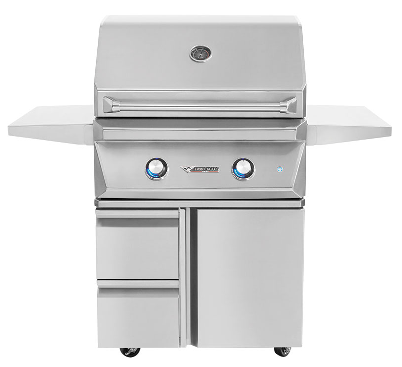 Twin Eagles 30" Grill Base with Storage Drawers & Single Door