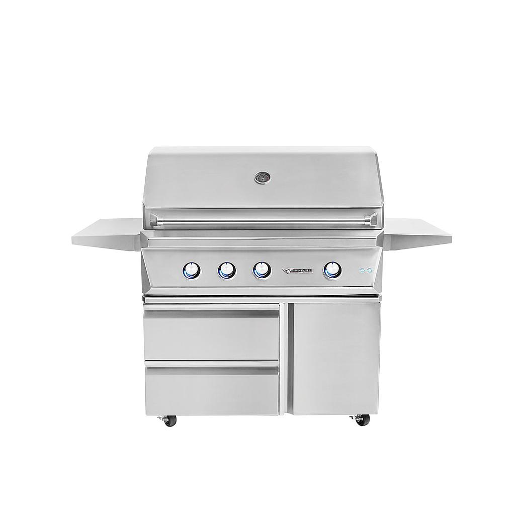 Twin Eagles 42" Grill Base with Storage Drawers & Single Door