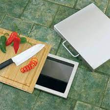 Twin Eagles Trash Chute & Bamboo Cutting Board