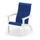 [9A76A] Adirondack MGP Sling Chat Arm Chair (Snow MGP, A Fabric)