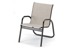 Gardenella Sling Stacking Arm Chair