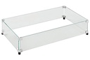 Fire Table Accessories 16" x 32" Rectangular Glass Surround