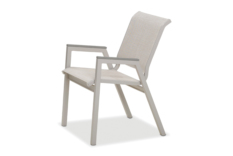 Bazza Sling Bistro Stacking Chair w/ Polymer Accents