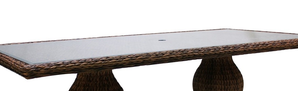 Antigua 84" Aluminum Faux Wood Table Top