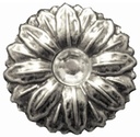 Decorative Buttons Daisy Silver