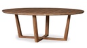 Universal Teak 84" Oval Dining Table