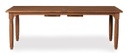 Universal Teak 86-110" Double Butterfly Leaf Umbrella Dining Table