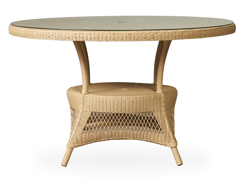 Universal Loom 49" Round Umbrella Dining Table