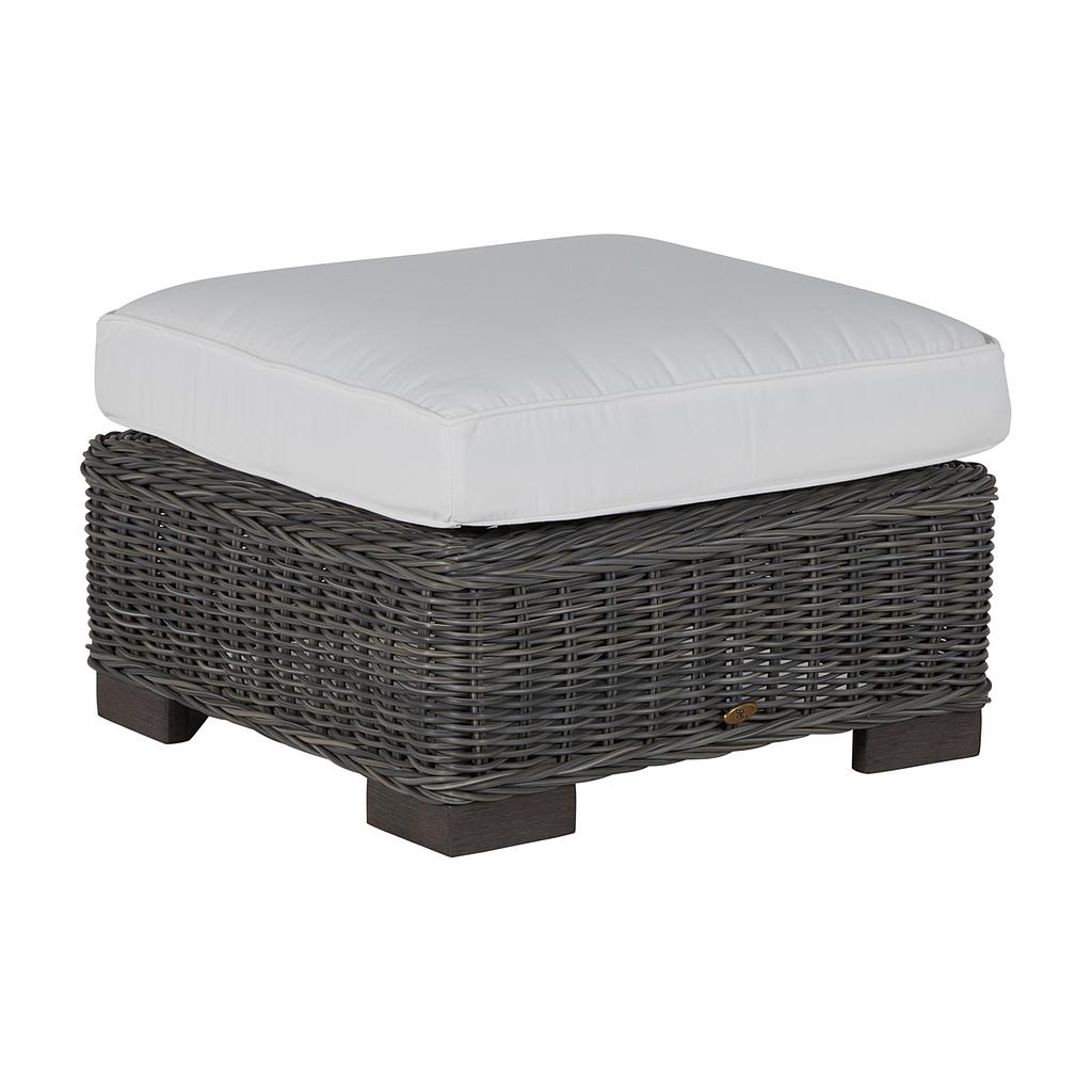 Rustic Woven Ottoman