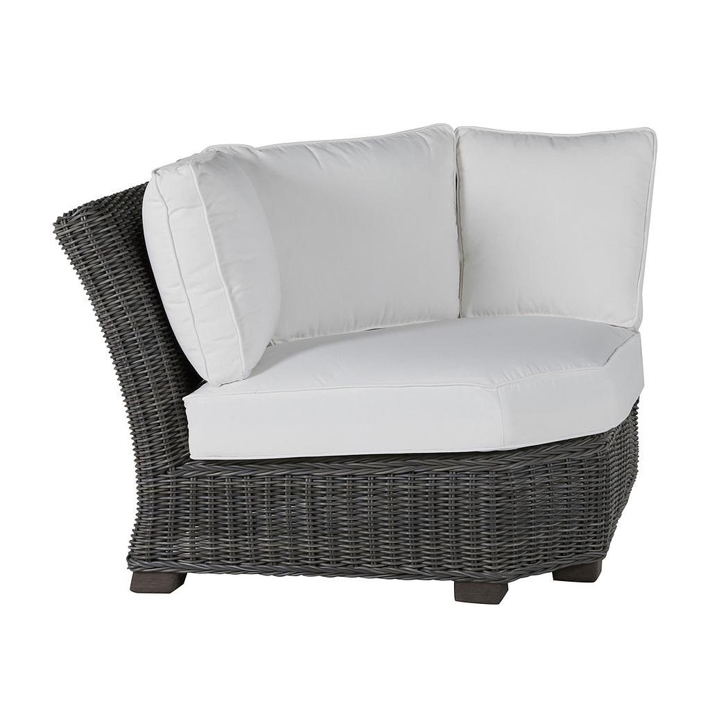 Rustic Woven Sectional Corner