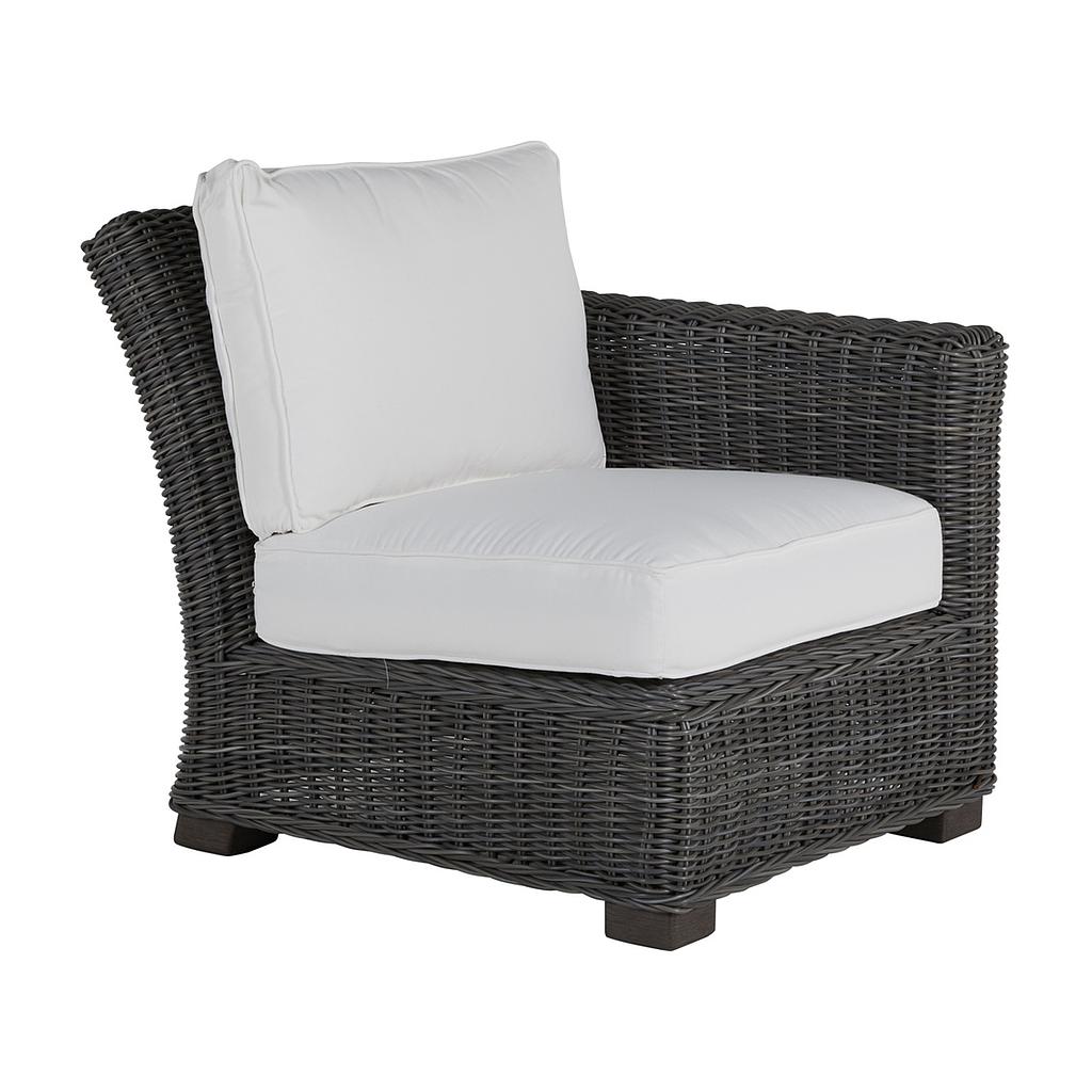 Rustic Woven Sectional Right Arm Facing
