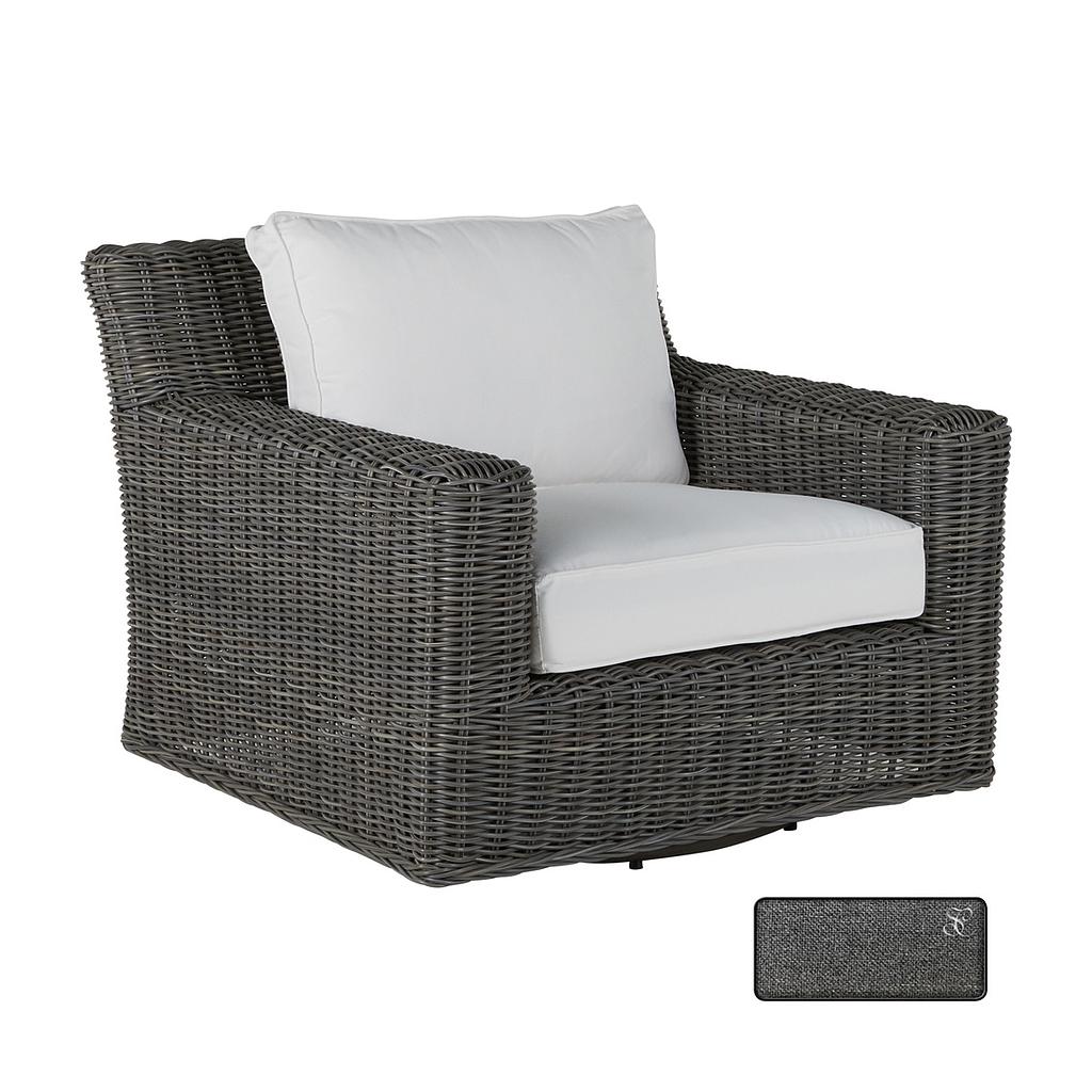 Rustic Swivel Lounge and Speaker