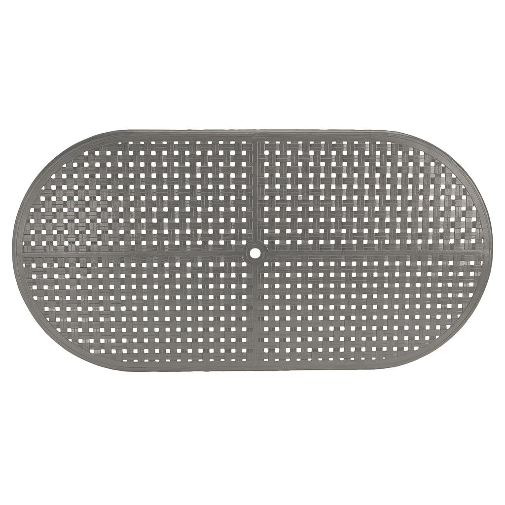 Double Lattice 42" x 84" Oval Table Top